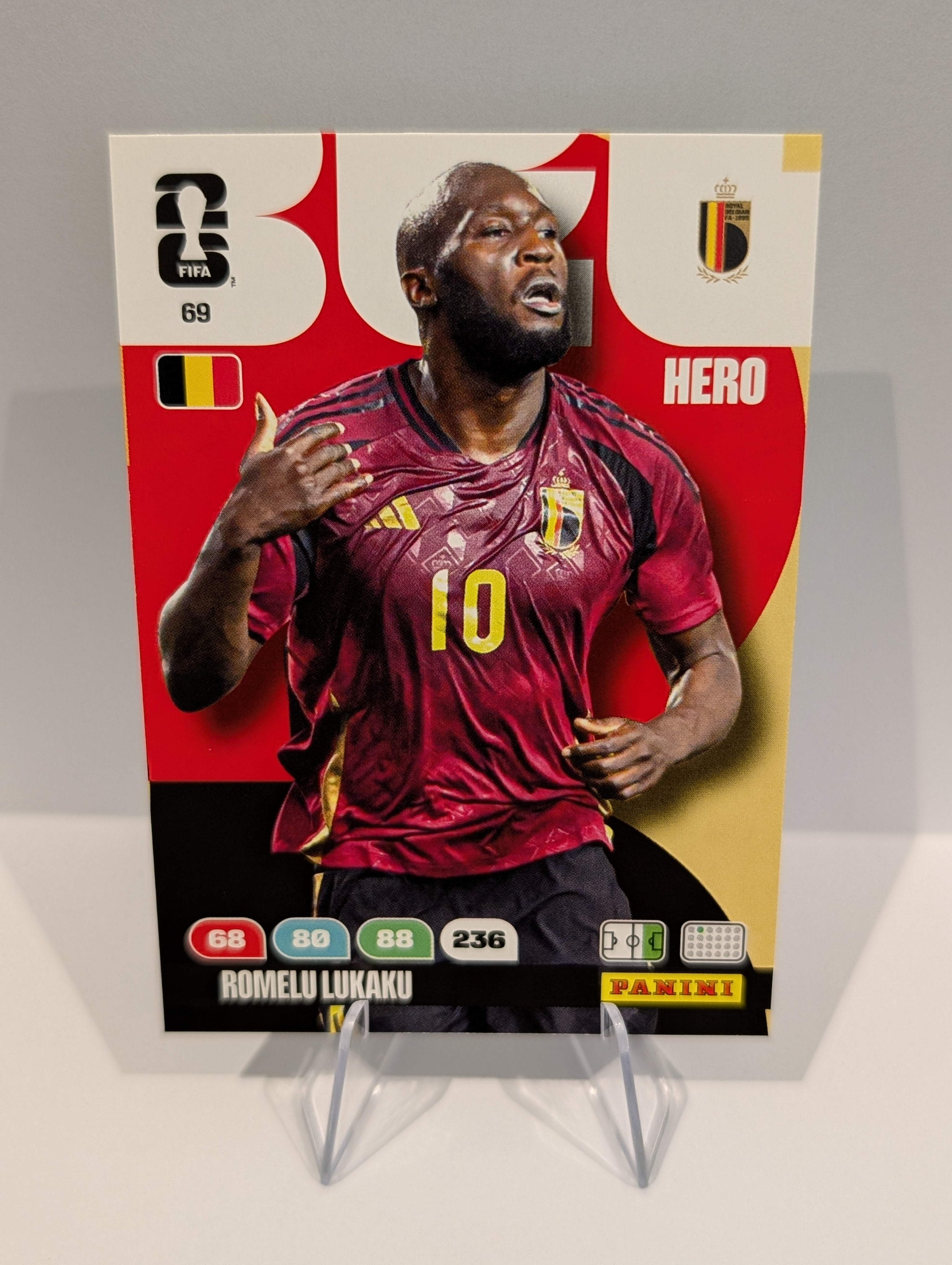 69 Romelu Lukaku - Belgium - Panini Adrenalyn XL World Cup 2026