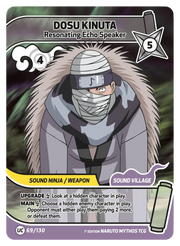 Mythos Naruto Konoha Shido 1st Edition : Dosu Kinuta Resonating Echo Speaker 069UC-Holo