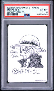 PSA 6 - One Piece - Shanks - 2022 Natsucomi W Stickers