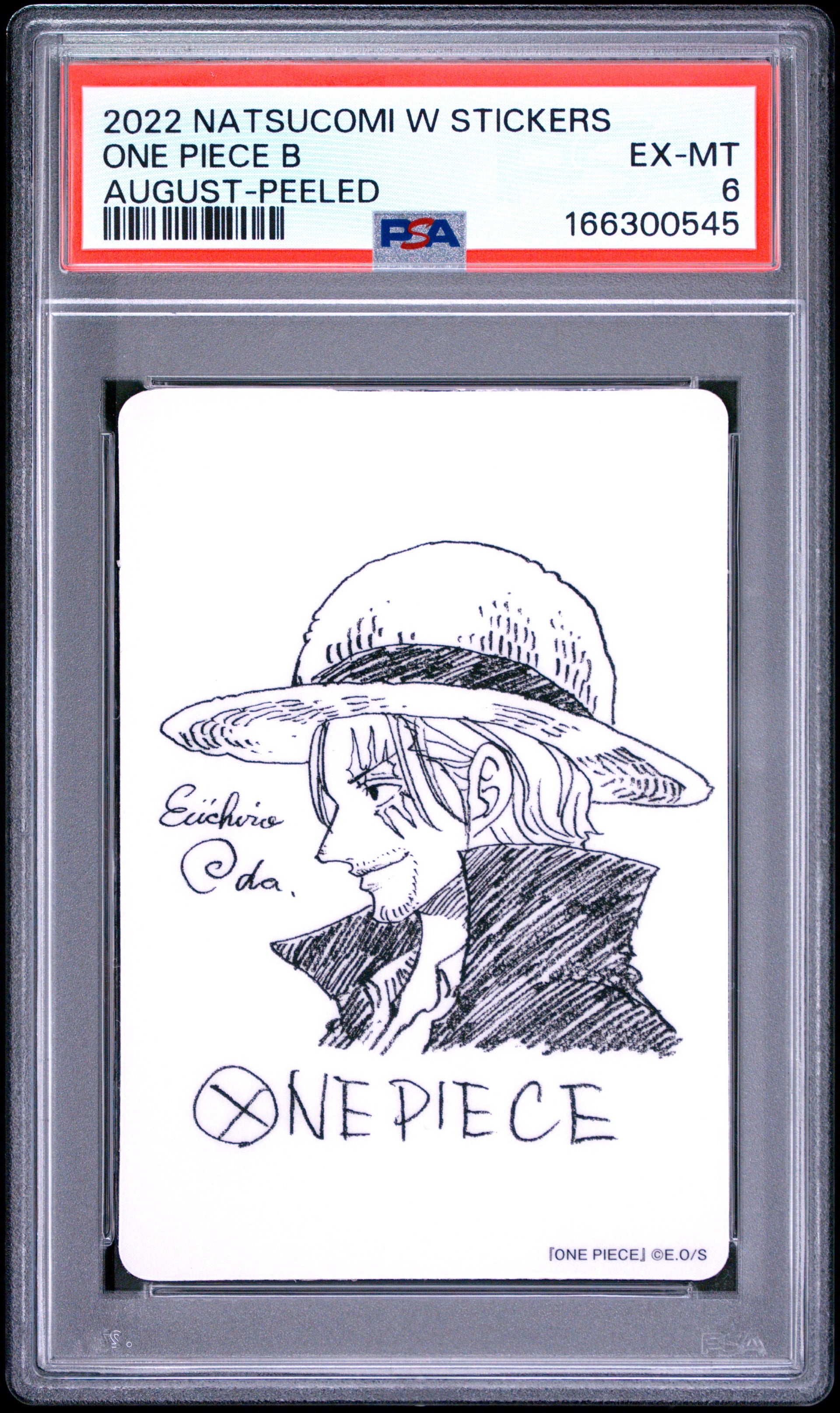 PSA 6 - One Piece - Shanks - 2022 Natsucomi W Stickers