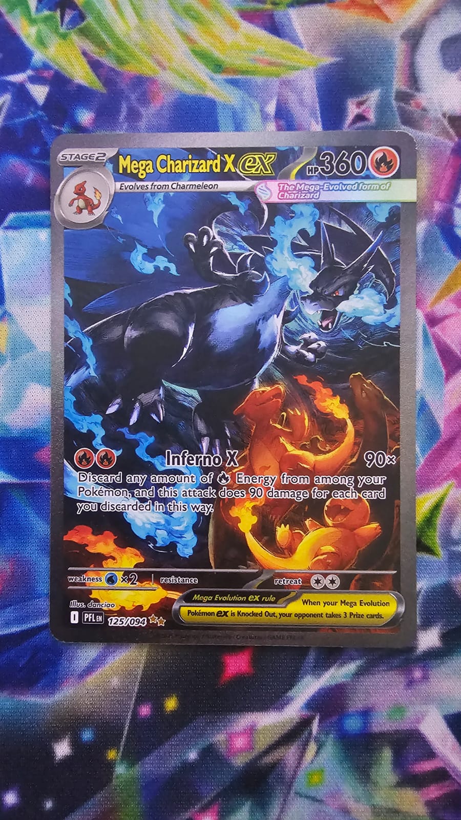 Mega Charizard X ex 125/094 - Phantasmal Flames - Special Illustration Rare