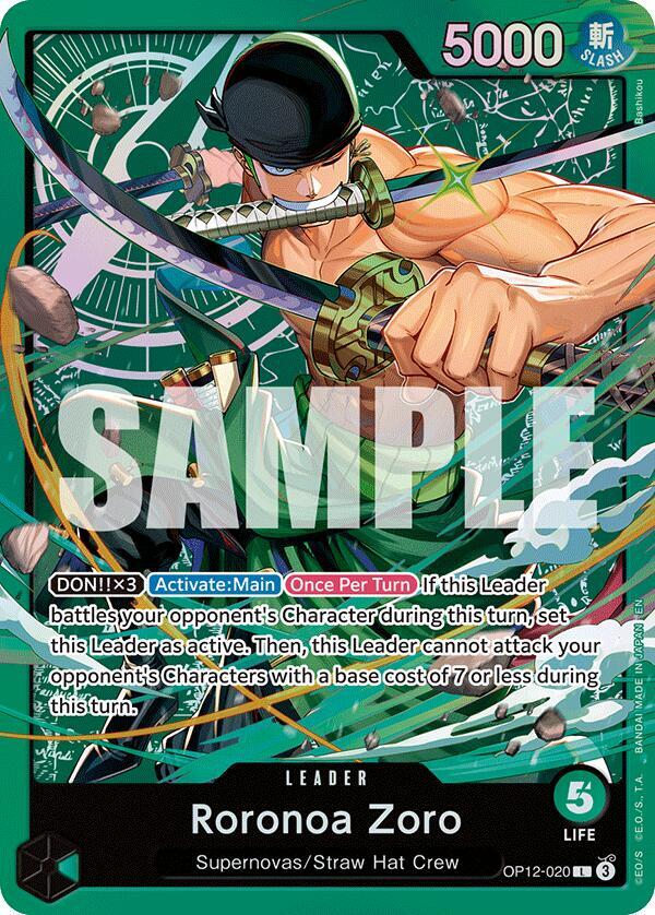 Roronoa Zoro (OP12-020) - Starter Deck 32: GREEN Roronoa Zoro (ST-32)