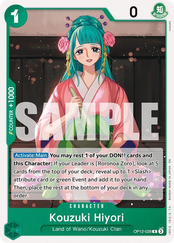 One Piece - Kouzuki Hiyori - Starter Deck 32: GREEN Roronoa Zoro (ST-32)
