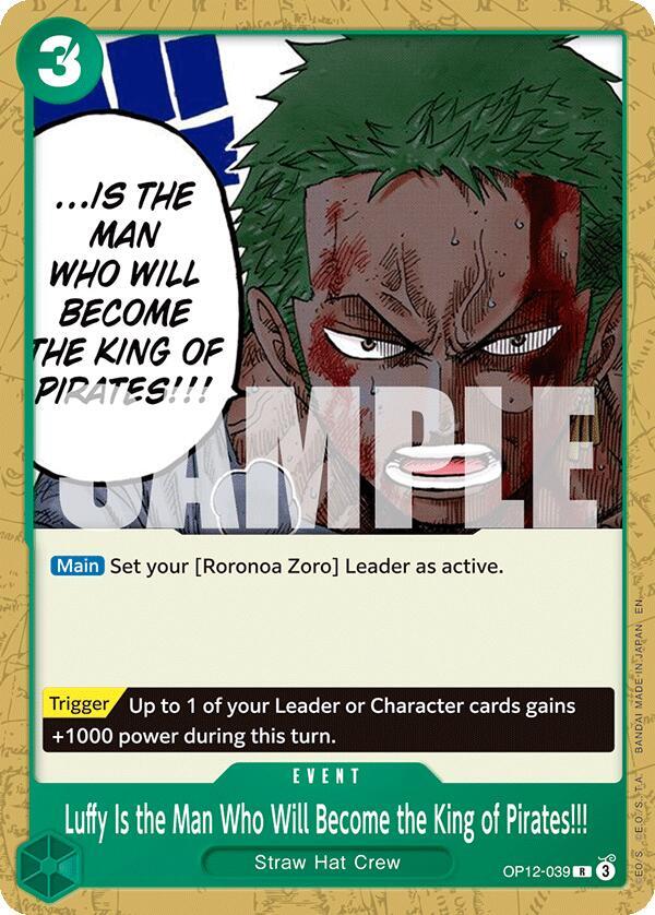 One Piece - Luffy Is the Man Who Will Become the King of Pirates!!! - Starter Deck 32: GREEN Roronoa Zoro (ST-32)