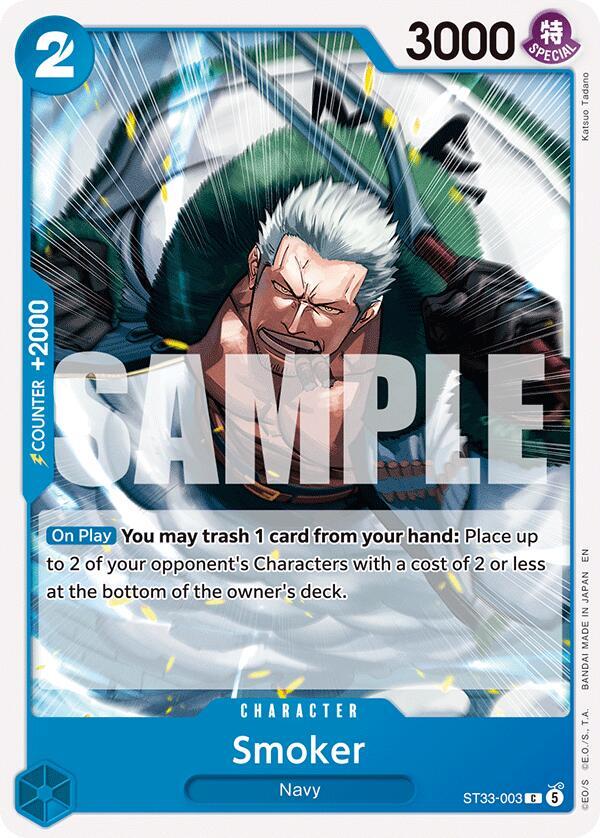 One Piece - Smoker - Starter Deck 33: BLUE Kuzan (ST-33)