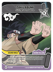 Mythos Naruto Konoha Shido 1st Edition : Zaku Abumi Slicing Sound Wave 071UC-Holo