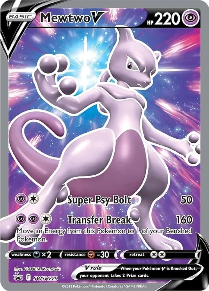 mewtwo v sword and shield promo SWSH229
