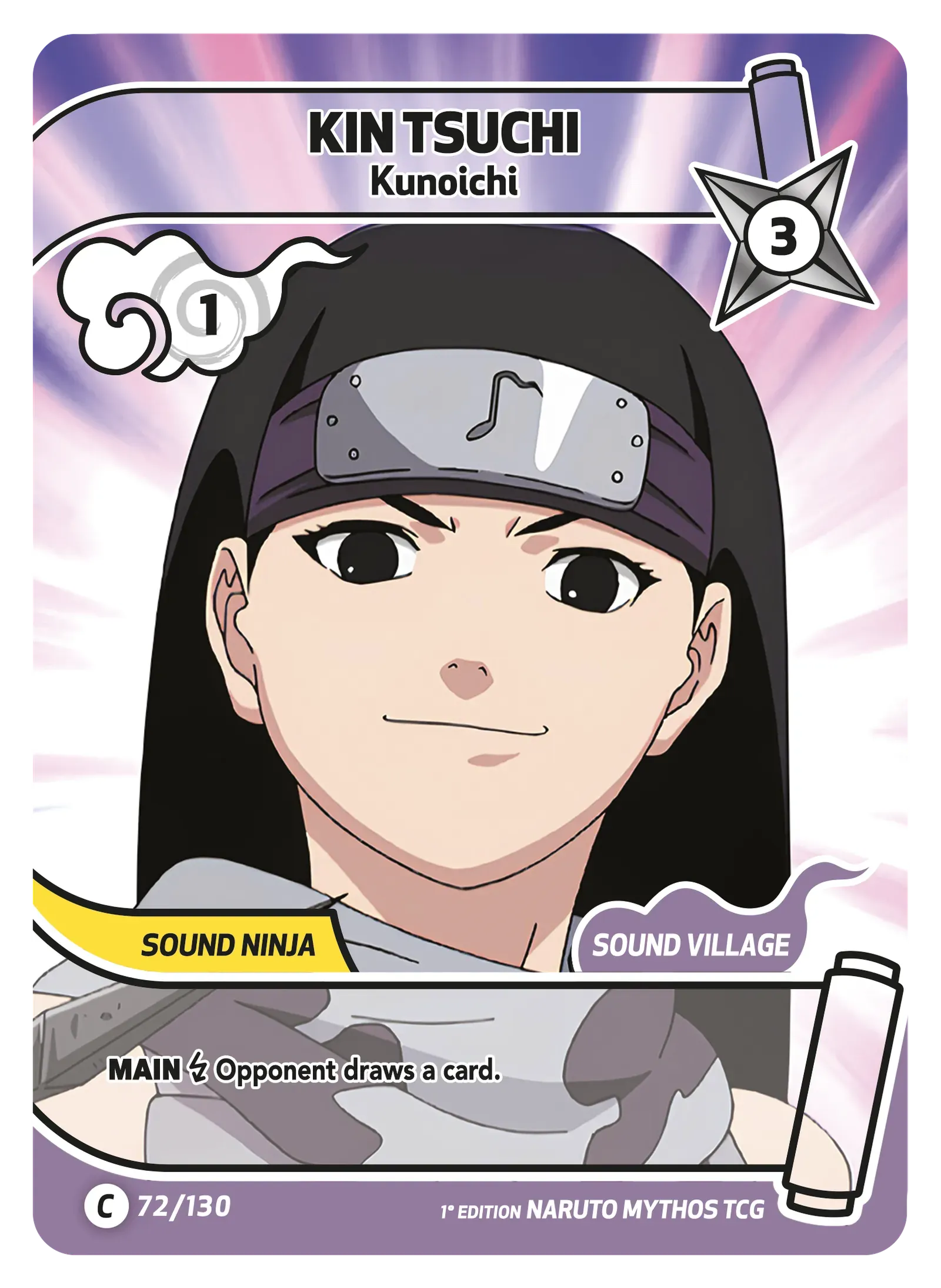 Mythos Naruto Konoha Shido 1st Edition : Kin Tsuchi Kunoichi 072C-Holo