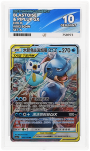 ACE 10 - Blastoise & Piplup GX #003 - Japanese Shining Synergy
