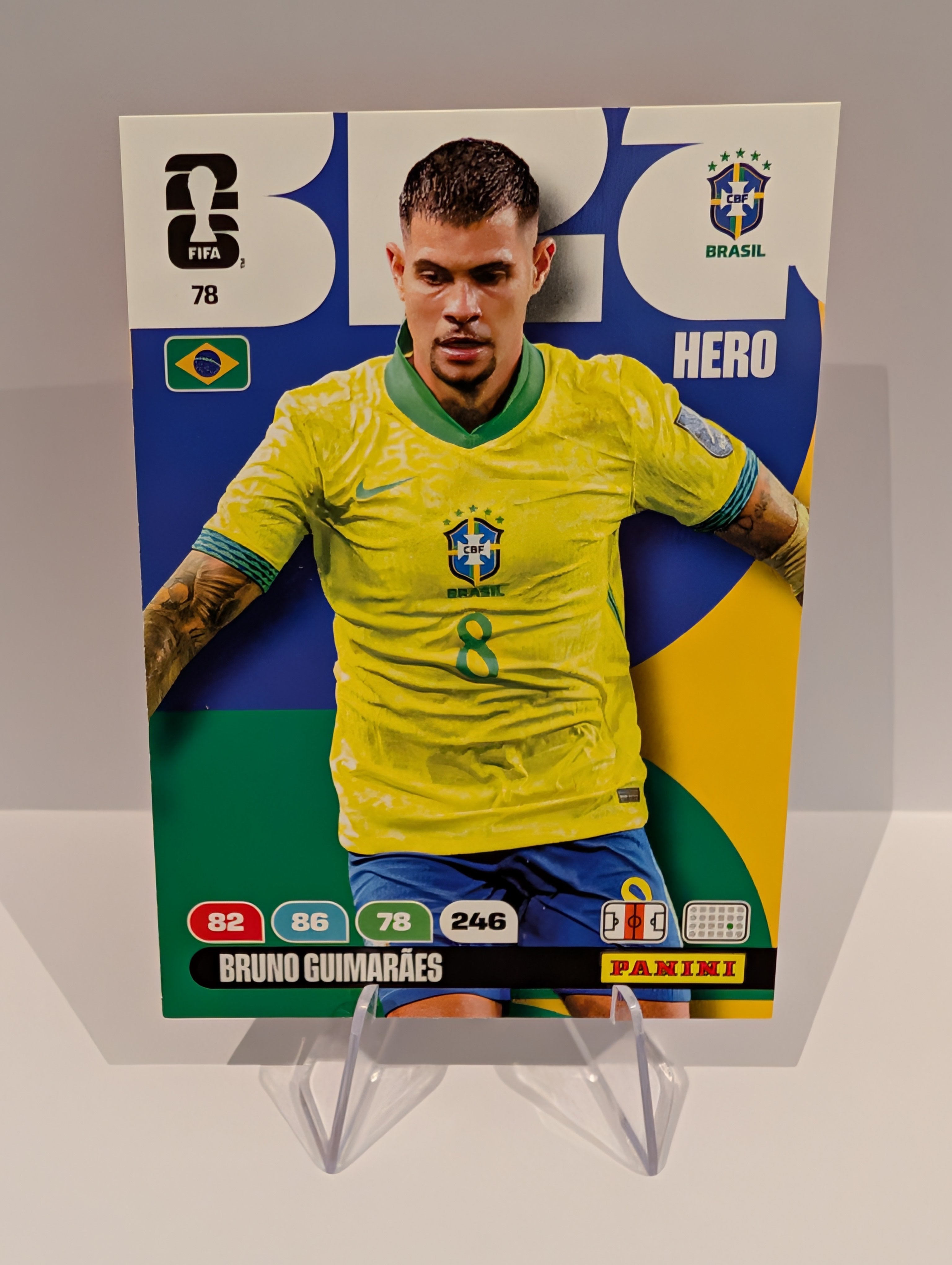 78 Bruno Guimaraes - Brazil - Panini Adrenalyn XL World Cup 2026