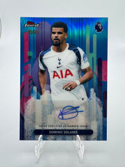 DOMINIC SOLANKE - AUTOGRAPH - Numbered 80/99 - 2025-26 TOPPS FINEST AUTO BLUE