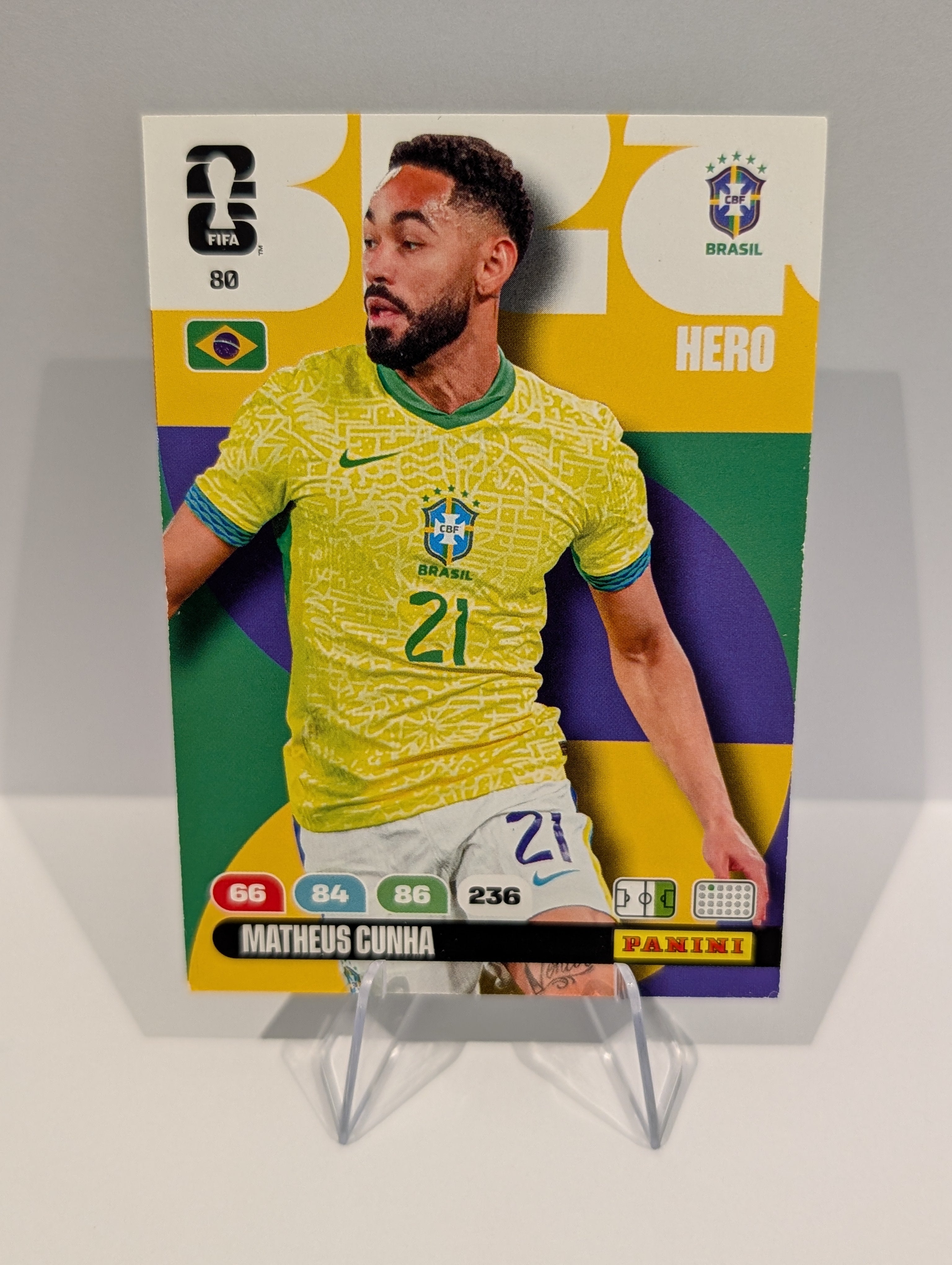 80 Matheus Cunha - Brazil - Panini Adrenalyn XL World Cup 2026