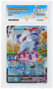 Glaceon VMAX (Alternate Art Secret) Evolving Skies Secret Rare 209/203