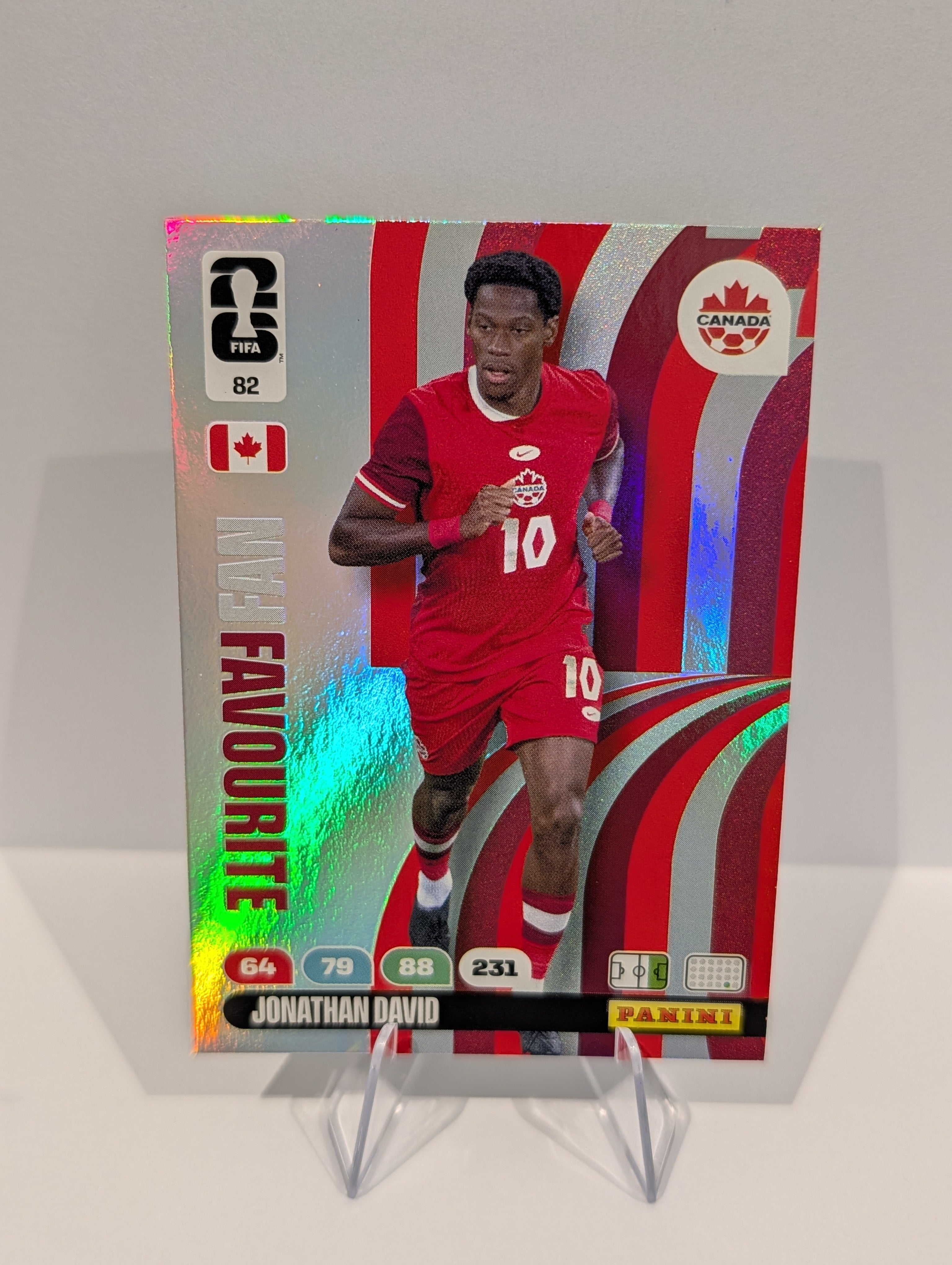 82 Jonathan David - Canada - Panini Adrenalyn XL World Cup 2026