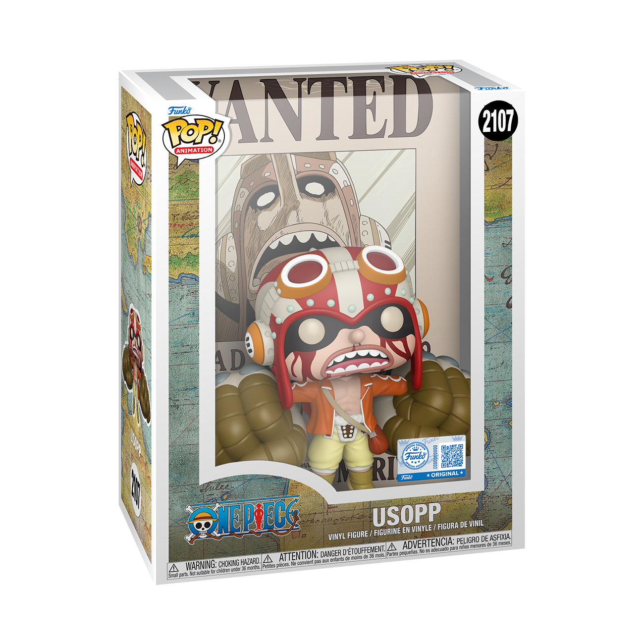 Funko POP! Animation: One Piece - Usopp Wanted Poster, Funko Exclusive