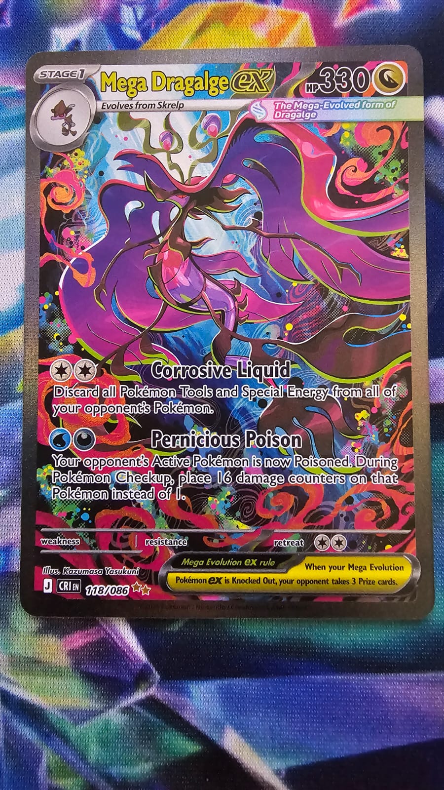Mega Dragalge EX 118/086 - Chaos Rising - Special Illustration Rare