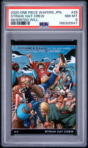 PSA 8 - One Piece Vintage - Straw Hat Crew - Inherited Will