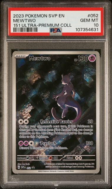 PSA 10 GEM MINT - MEWTWO - 151 ULTRA-PREMIUM COLL - SVP052