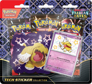 Pokemon TCG: Scarlet & Violet—Paldean Fates Tech Sticker Collection – Greavard (1 Foil Promo Card & 3 Booster Packs)