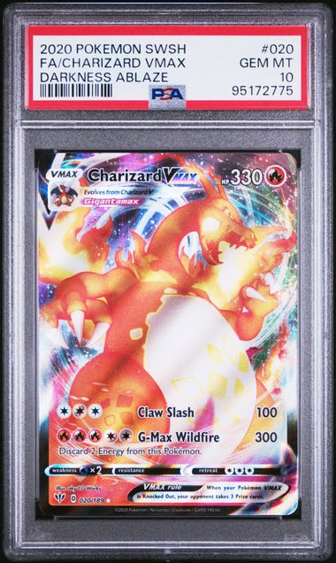 Pokémon PSA 10 CHARIZARD VMAX #020 Ultra Rare