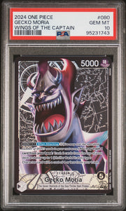 PSA 10 - One Piece - Gecko Moria - Alt Art Leader - OP06
