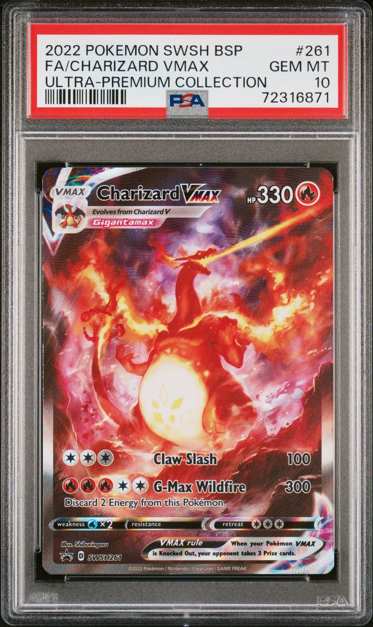 PSA 10 Charizard VMAX Sword & Shield Promo Promo SWSH261