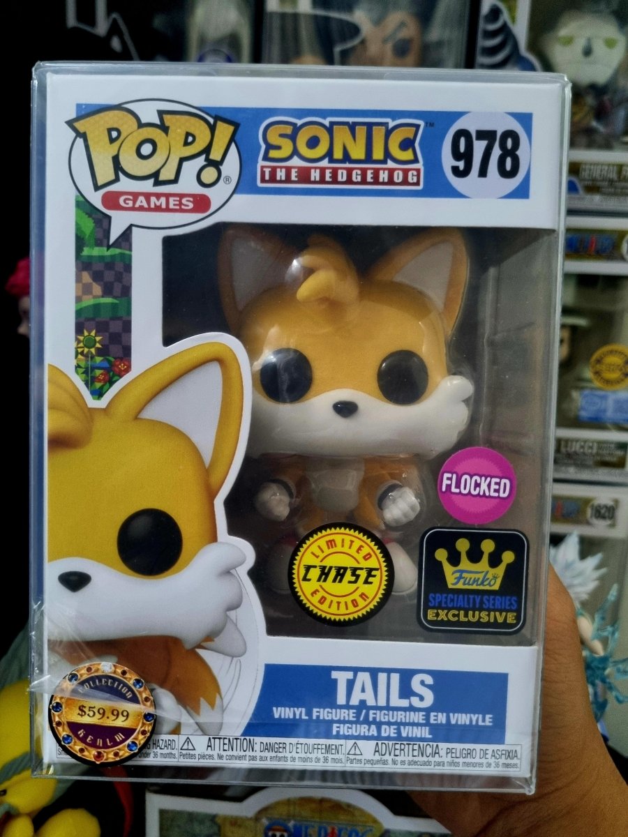 978 Sonic Tails Flocked Chase by JP Funko Collections on MYNTED