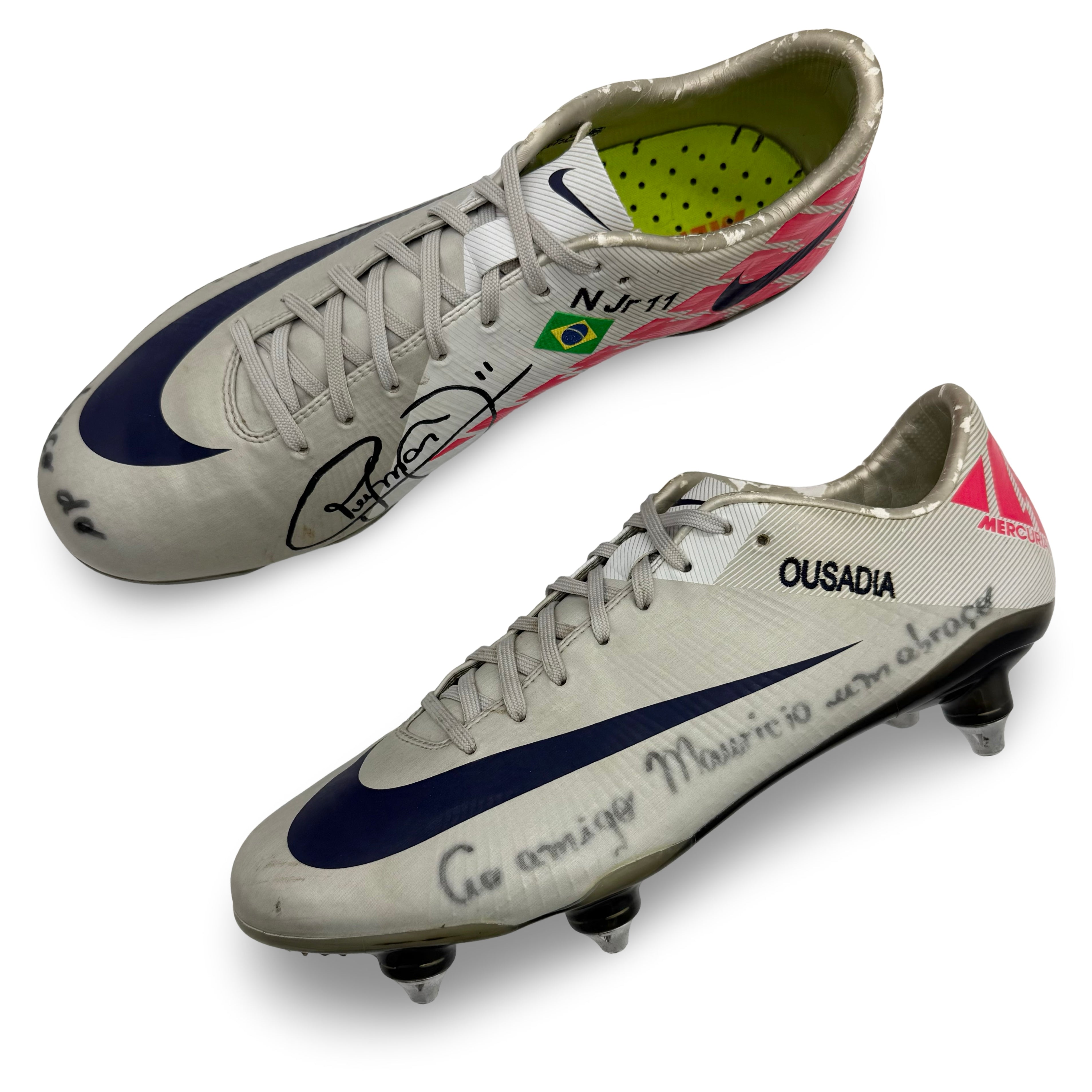Neymar Jr. | Match Worn | Dual Signed | 2011/12 | Nike Mercurial Vapor Superfly III
