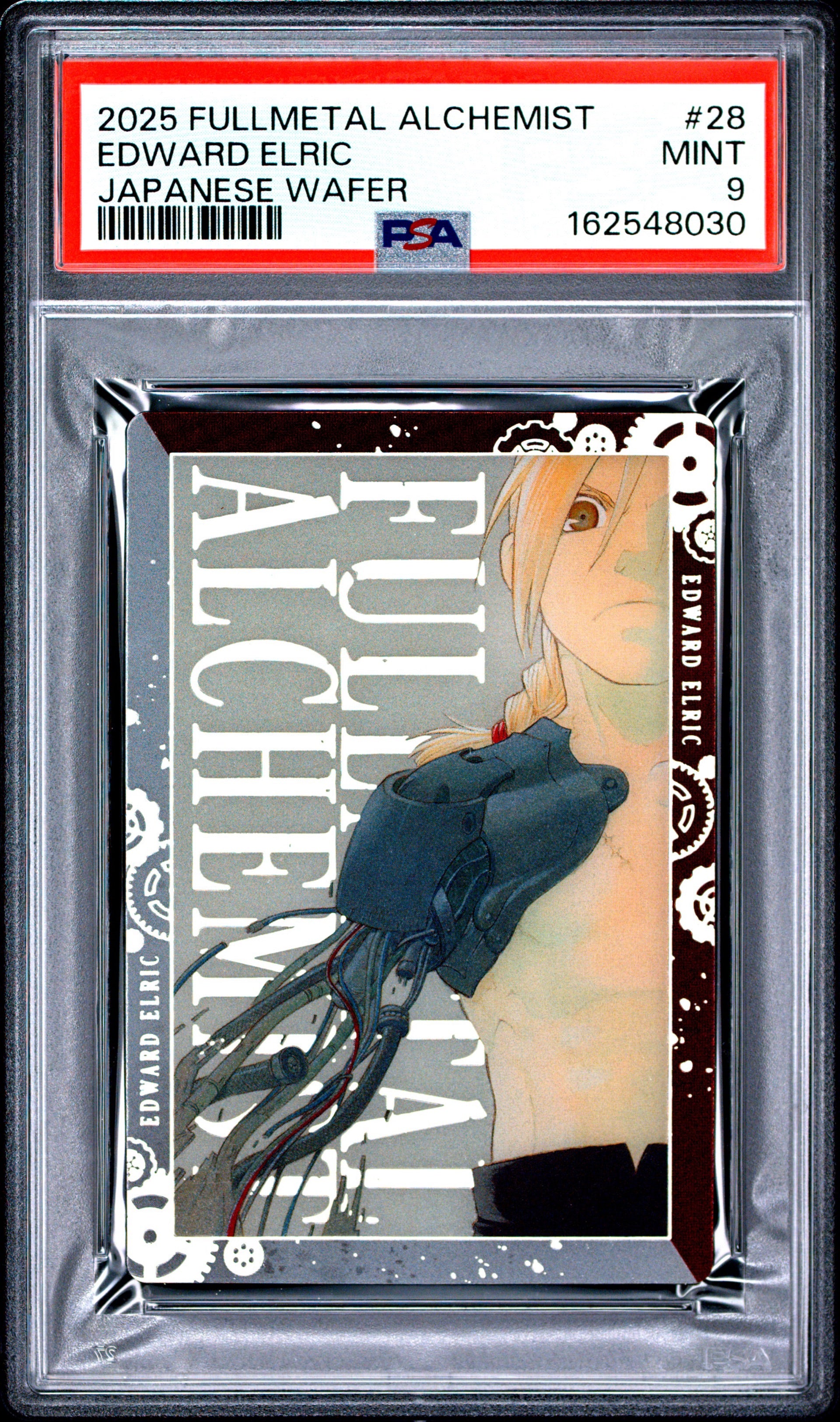 PSA 9 - Fullmetal Alchemist - Edward Elric - Japanese Wafer - 28