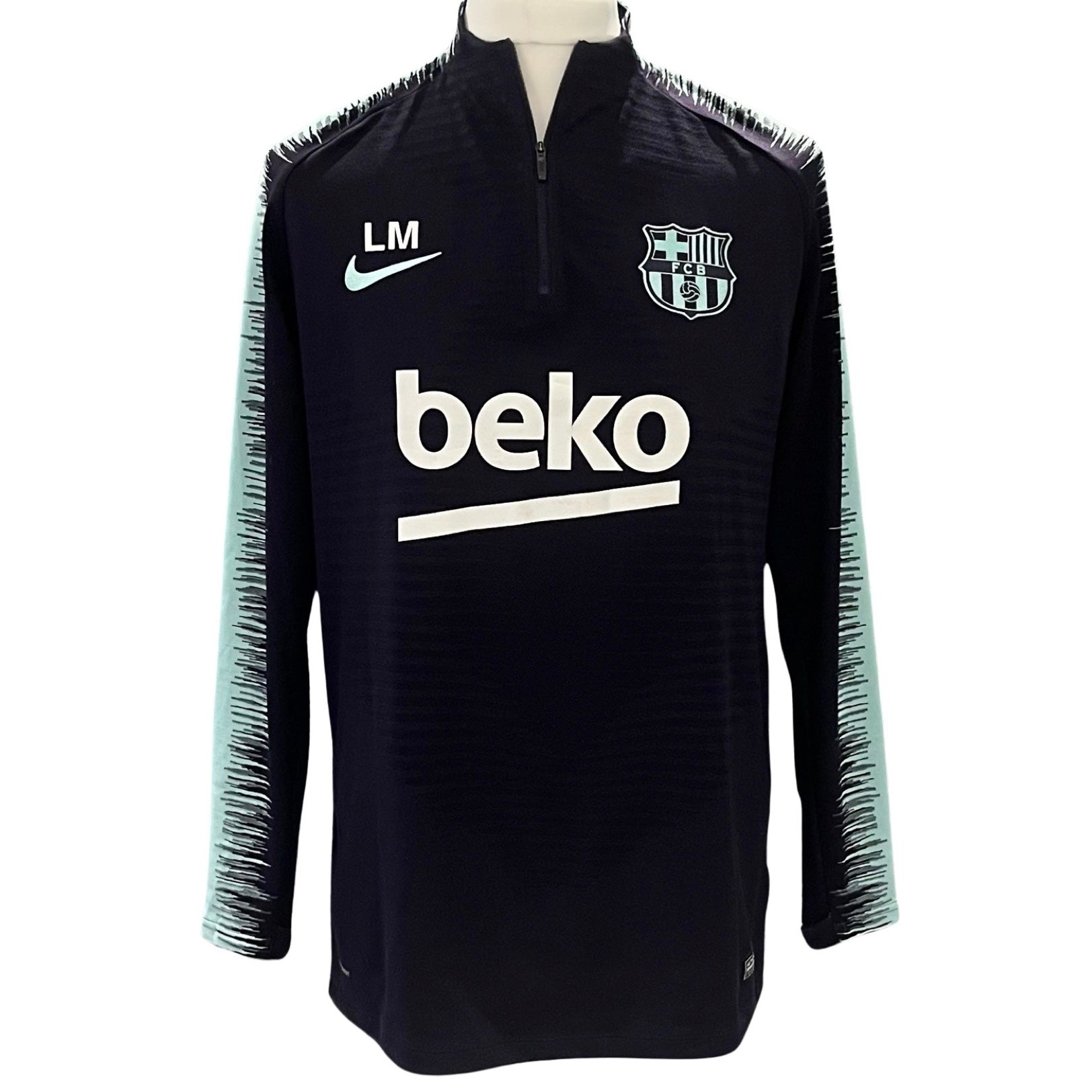 Lionel Messi | Warm-Up Worn | Training Worn | Photo-Matched | 2018/19 | Nike Vaporknit FC Barcelona Drill Top