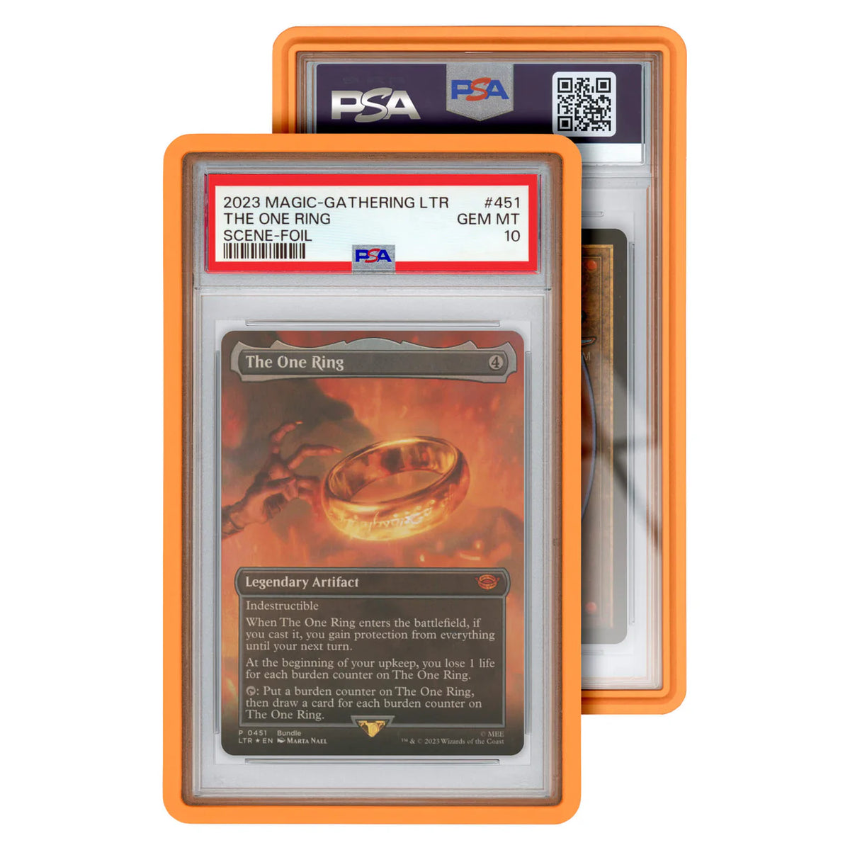 GradedGuard Standard Case for PSA (Orange)