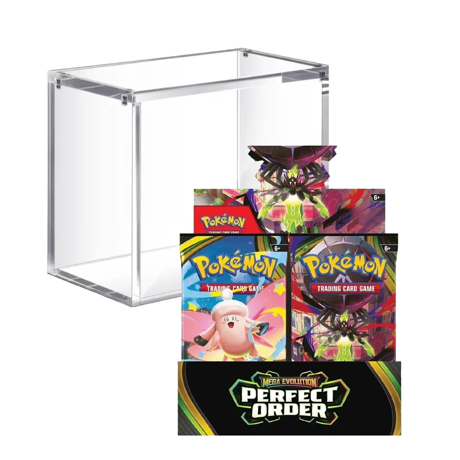 Pokemon Mega Evolution: Perfect Order Booster (ME03) with Acrylic Case