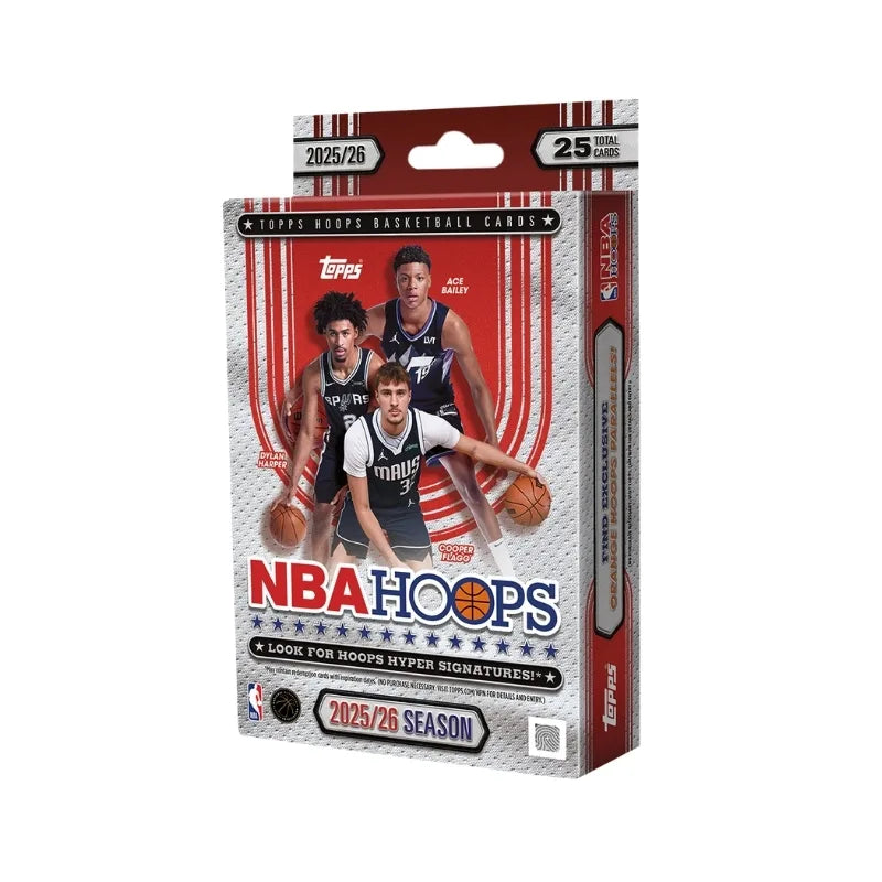 Topps NBA Hoops 2025- 26 - Hangar Pack (1 Pack / 25 Cards)