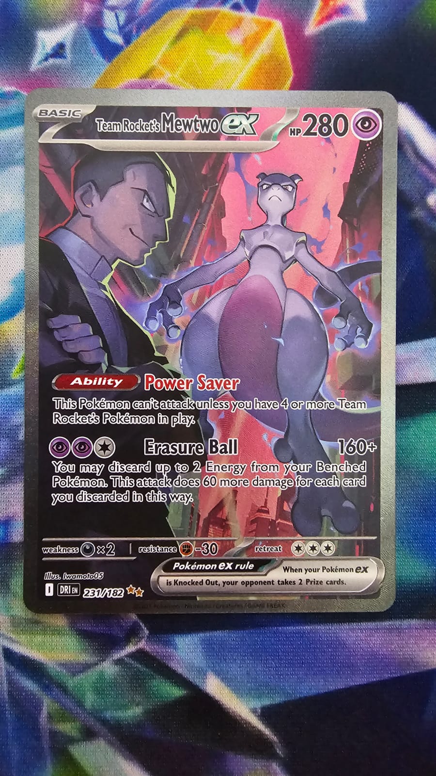 Team Rocket's Mewtwo EX 231/182 - Destined Rivals - Special Illustration Rare