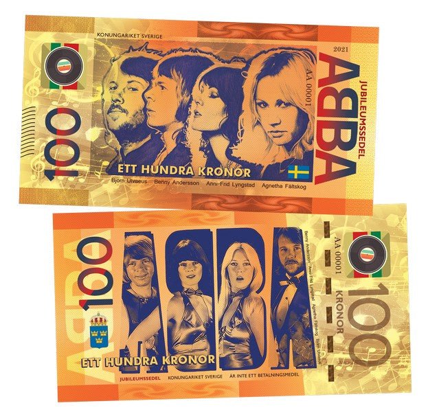 ABBA 100 Croner UNCB banknote by UNCB on MYNTED
