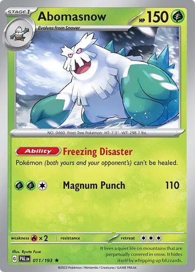 Abomasnow 011/193 · Holofoil (Paldea Evolved) by Devastation Collectibles on MYNTED