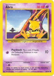 Abra Base set (Unlimited) 43/102 by ISB Collector on MYNTED