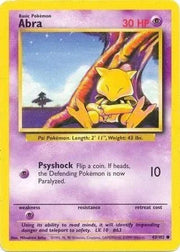 Abra Base Set (Unlimited) Common • 43 Normal by Marnie’s TCG on MYNTED