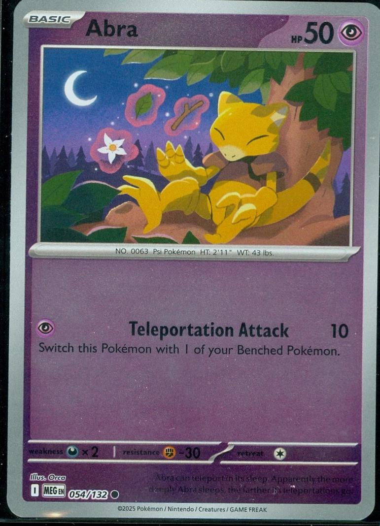 Abra [Reverse Holo] 54 Pokemon Mega Evolution by Moe‘s Vault on MYNTED