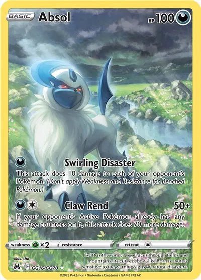 Absol Crown Zenith: Galarian Gallery Holo Rare • GG16/GG70 Holofoil by Marnie’s TCG on MYNTED