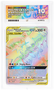 ACE 10 | Moltres & Zapdos & Articuno GX 69/68 by Gem Mint Unc on MYNTED