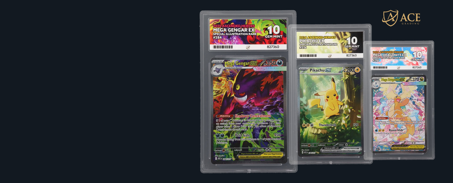 Official Ace Grading Authorized Dealer for Pokémon and Sports card submissions in Dubai, UAE.