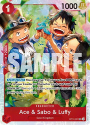 Ace & Sabo & Luffy Carrying On His Will SR OP13 - 007 by Schmutzfink TCG on MYNTED
