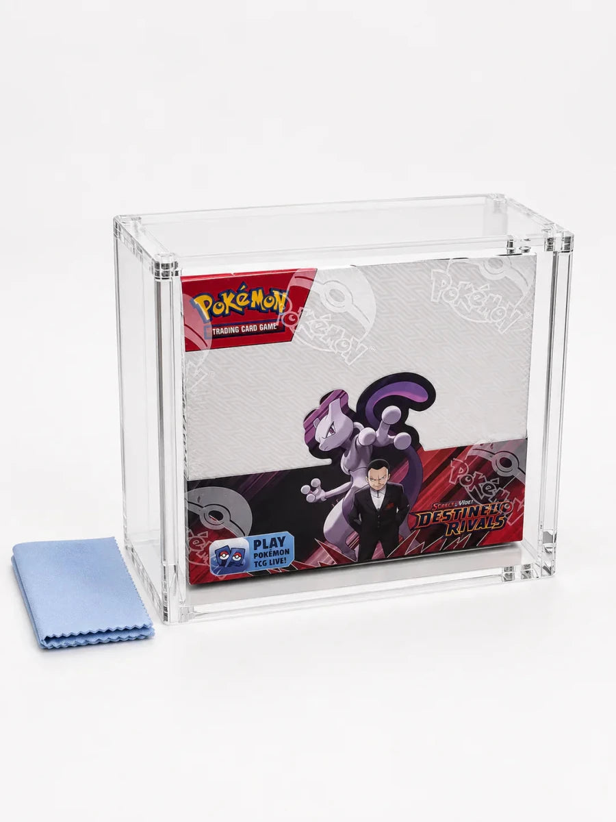Acrylic Pokémon Booster Box Protector | UV-Protected Magnetic Display Case by PlayVault on MYNTED