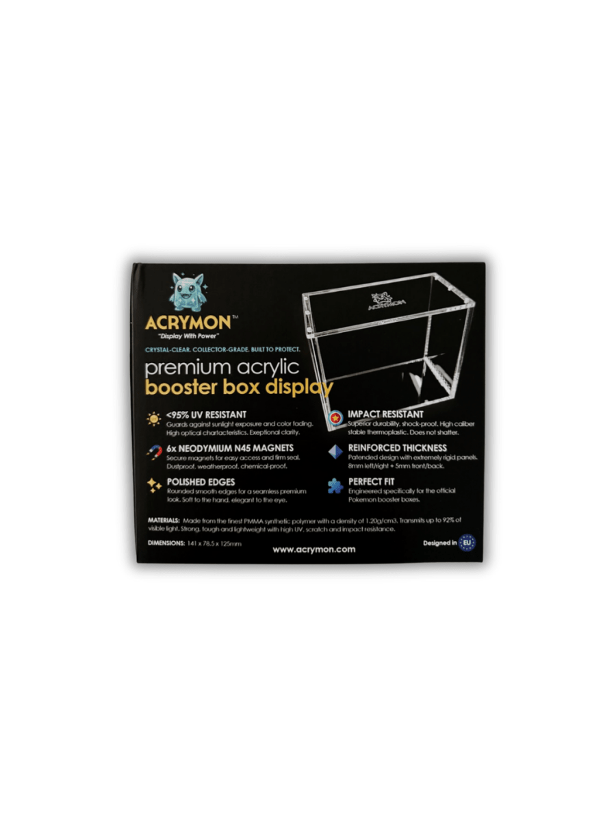 ACRYMON Premium Acrylic Booster Box Display by Collectors Cache on MYNTED
