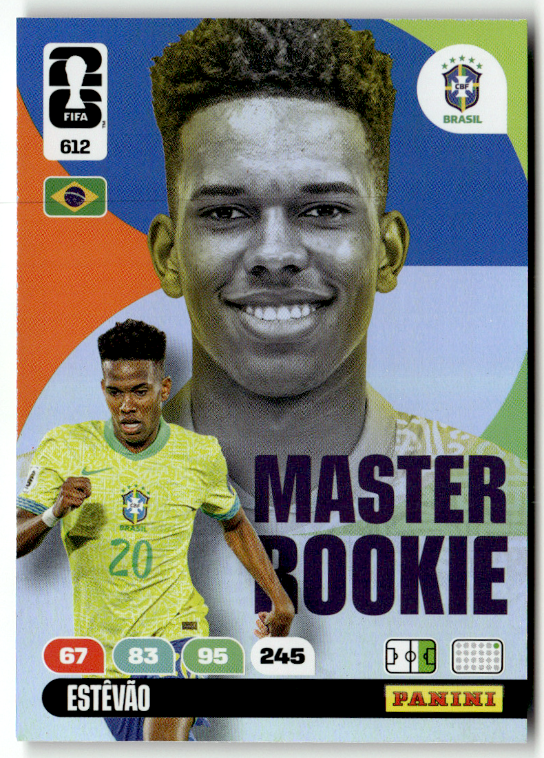 Adrenalyn 2026 No. 612 Estevao Master Rookie Panini FIFA World Cup by Pokedaddy on MYNTED