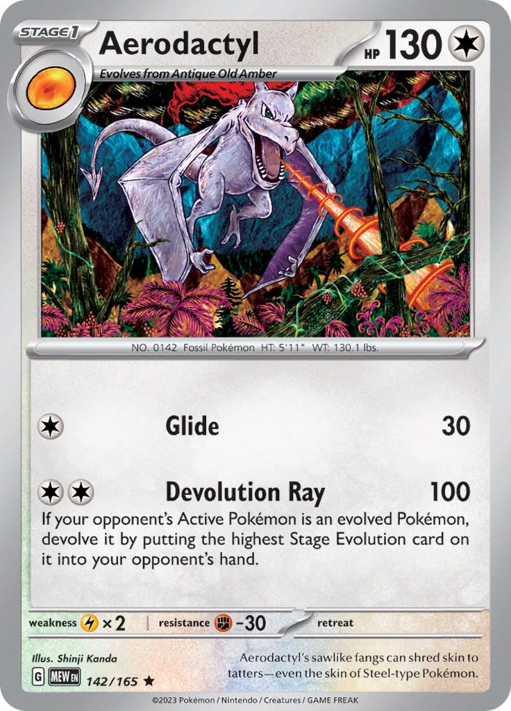 Aerodactyl SV: 151 Rare • 142/165 Holofoil by Shark Pop Culture on MYNTED