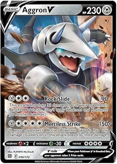 Aggron V Brilliant Stars 096/172 by ISB Collector on MYNTED