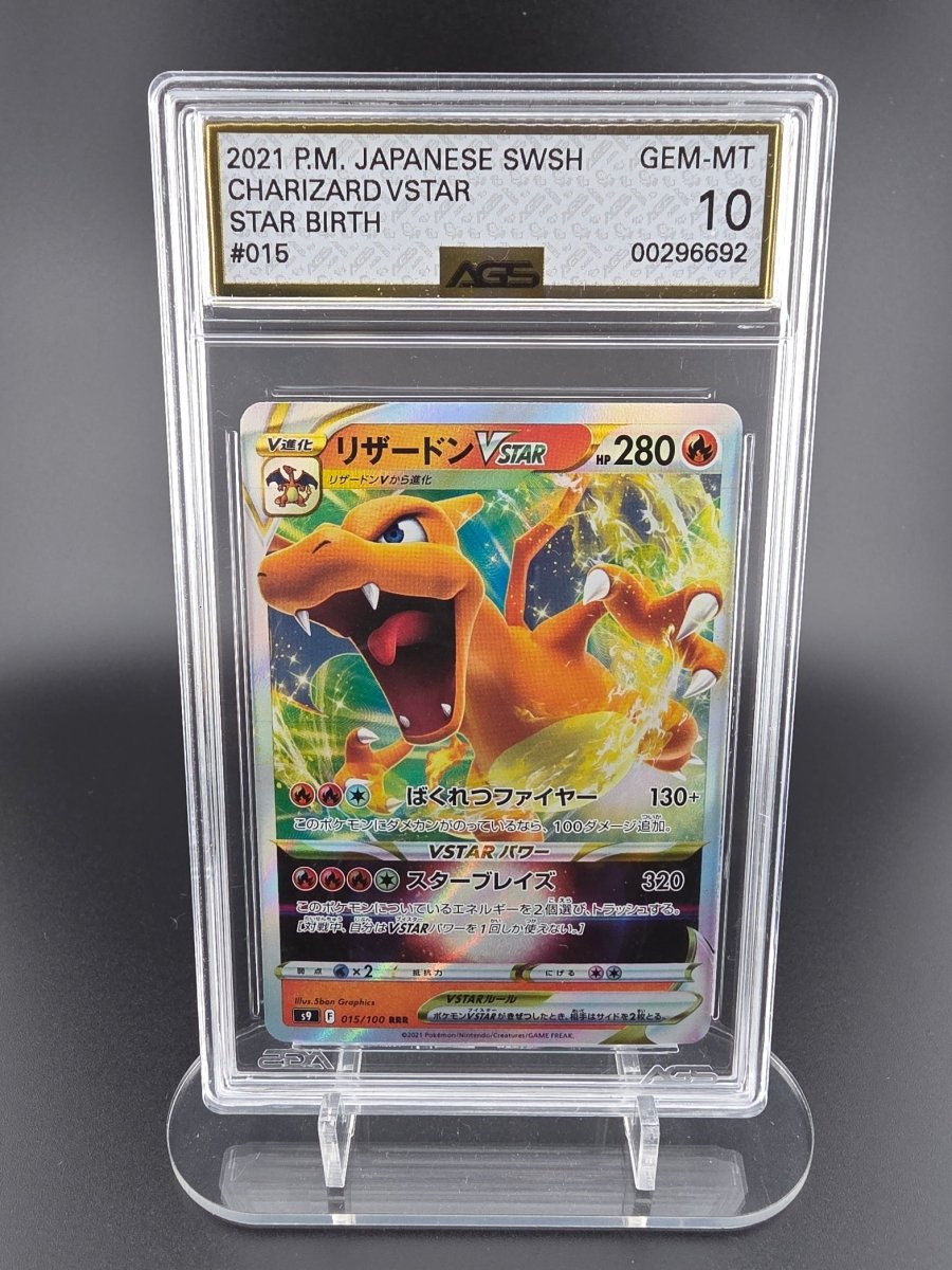 AGS 10 | Charizard VSTAR | Star Birth | 015/100 | JP by Gem Mint Unc on MYNTED