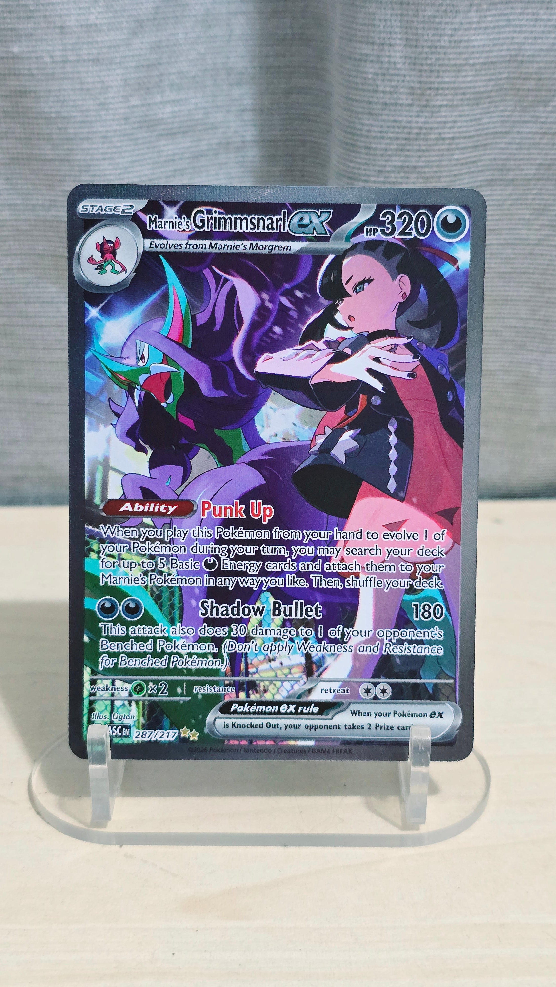 Marnie's Grimmsnarl ex - Ascended Heroes - SIR 287/217 - English